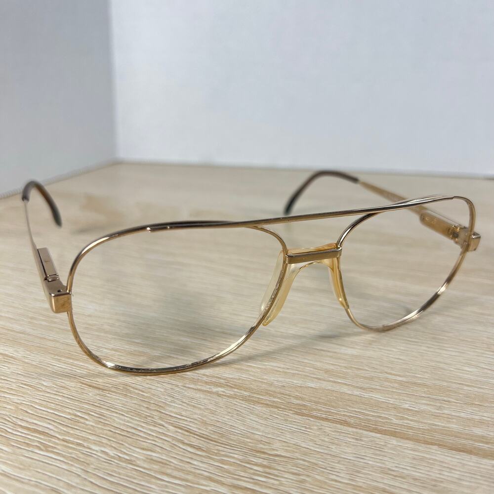 Vintage Safilo Elasta 3006 000 Eyeglasses Gold Frames Only 59-17-140